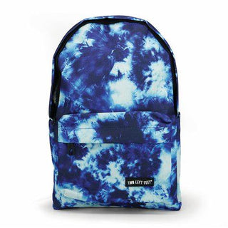 Two Left Feet Small Backpack Blue Tie Dye