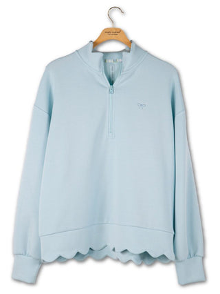 Simply Southern Pullover Scalloped Robins Egg