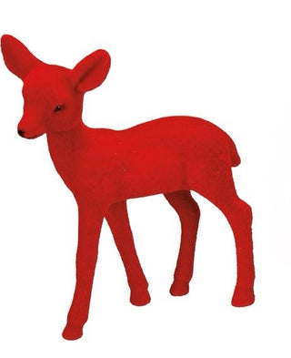 Red Flocked Deer Style 1