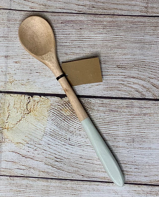 Hand Carved Mango Wood Spoon w/Painted Handle