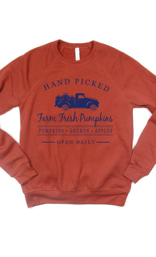 Hand Pick Pumpkins Crewneck Sweatshirt