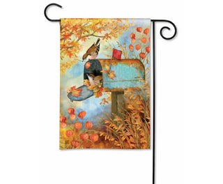 Old Rusty Mailbox Garden Flag
