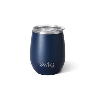 Swig Navy Stemless Wine Cup 14oz.