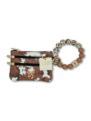 Simply Southern Bead Bangle Wallet Cow Fur