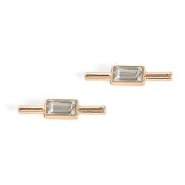 Whispers Gold Straight Bar Earrings WN004259