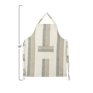 Creative Co-op Striped Cotton Apron