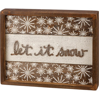 Let It Snow Box Sign