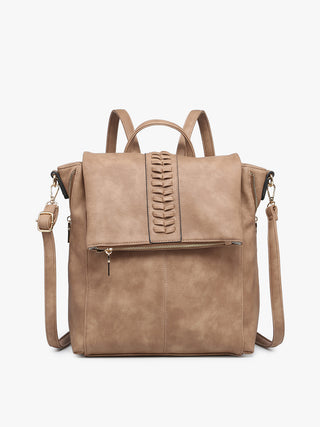 Jen & Co Vivian Backpack Tan M2348
