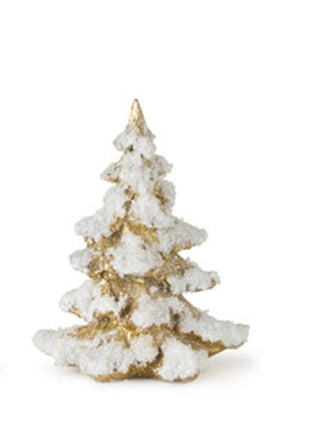 Gold Resin Flocked Tree