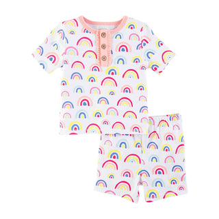 Mudpie Rainbow Pajama Set