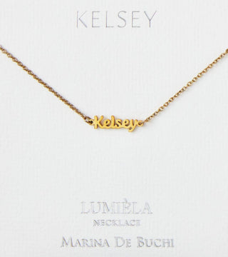 K-L Script Name Necklace, 20"