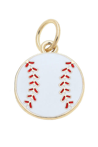 Canvas Style Charmed Baseball Charm