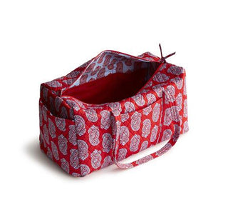 Vera Bradley Large Original Duffel Iconic Paisley Goji Berry Red