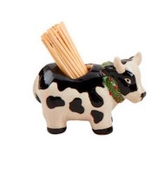 Mudpie Farm Animal Toothpick Holder Cow