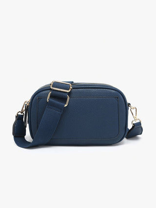 Jen & Co Sky Dual Zip Crossbody Navy M2531