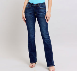 Judy Blue MR Petite Dark Wash Bootcut 82586