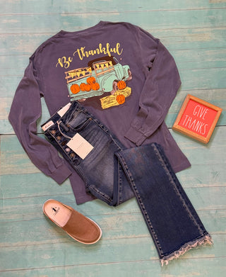 Be Thankful Vintage Truck Long Sleeve Small