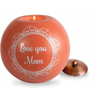 Love You Mom Candle Holder