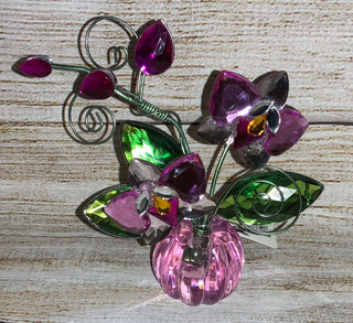 Acrylic Orchid Posy Pot ACRY-311C
