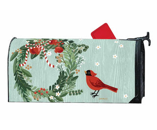 Cardinal Wreath Mail Wrap