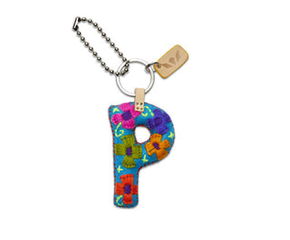 Consuela Felt Charm "P" Blue