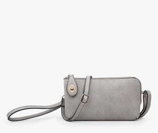 Jen & Co Kendall Crossbody Wristlet Grey M1818