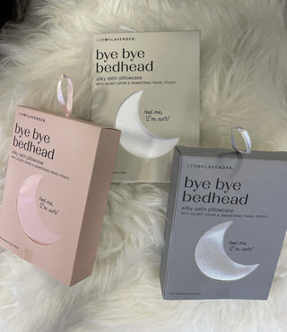 Lemon Lavender Bye Bye Bedhead Satin Pillowcase