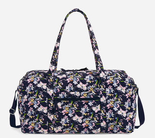 Vera Bradley Large Travel Duffel Bag in Bloom Boom Navy