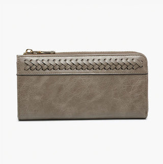 Jen & Co Gia Whipstitch Wallet Warm Grey WL2620