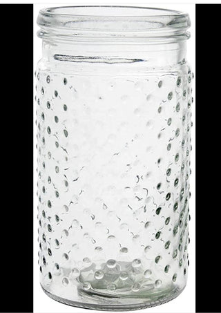 Clear Glass Hobnail Jar