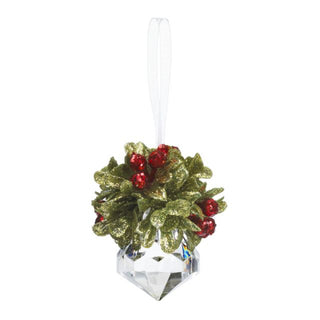Kissing Krystals Teeny Mistletoe Jewel Ornament