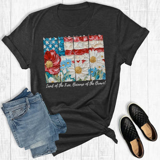 The Way Down South 4th of July Patriotic Flag Charcoal