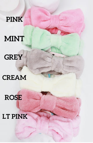 Love and Repeat Beauty Spa Bow Headband Rose