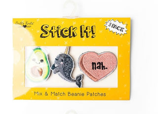 Britt’s Knits Beanie Stick It Patch Set Norwhal