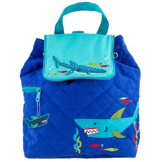 Stephen Joseph Quilted Backpack Shark