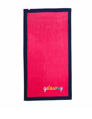 Mudpie Boucle Beach Towel Pink (Getaway)