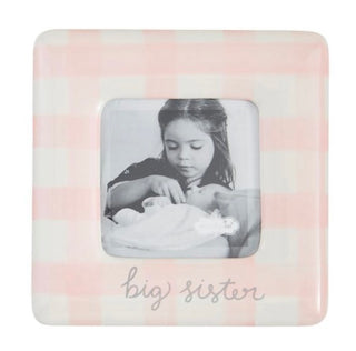 Mudpie Gingham Frame Big Sis