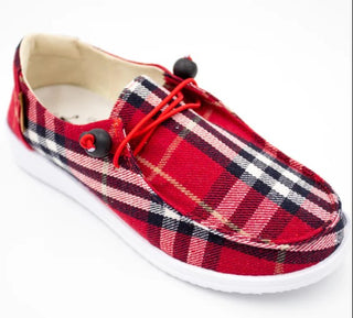 Corkys Kayak Slip On Red Flannel