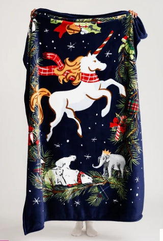 Vera Bradley Plush Throw Blanket Unicorn
