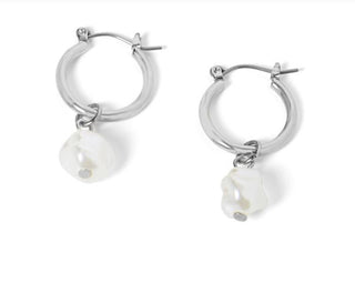 Whispers Small Hoop with Pearl Dangle WN004251/52