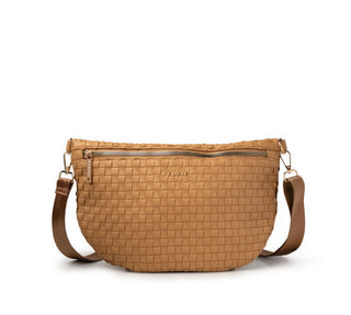 Kedzie Terrace Woven Crossbody Tan
