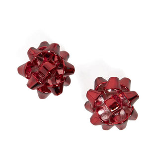 Whispers Bow Earrings Red Stud WN004483
