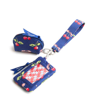 Vera Bradley Dual Pouch Wide Wristlet Cherry Picking