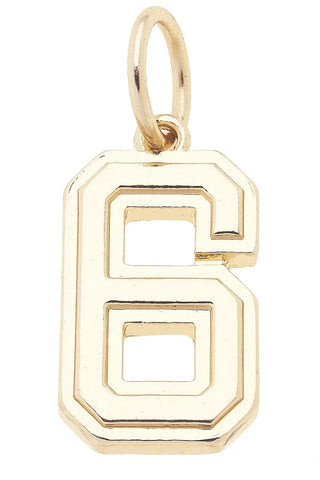 Canvas Style Charmed Number Charm