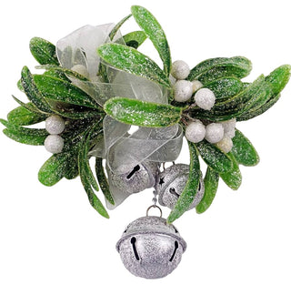 Silver Bell Mistletoe Hanging