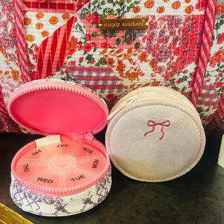 Simply Southern Pill Case Pink Velvet