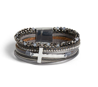Coco + Carmen Gratitude Gross Layered Magnetic Bracelet 2135335