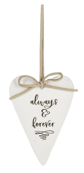 Porcelain Heart Ornament