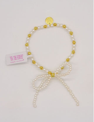 Simply Southern Gold Bracelet Pearl 5