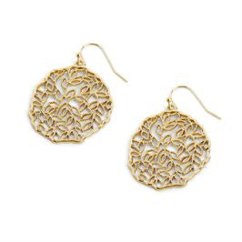 Whispers Gold Filigree Stem Earrings WN004561